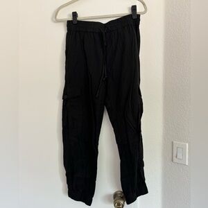American Threads Black Cargo Pant